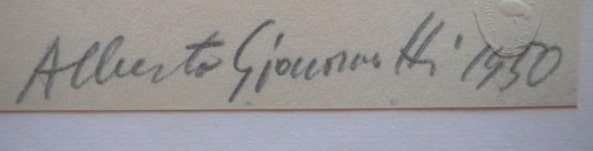 signature Alberto Giacometti