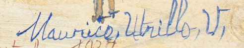 Signature Maurice Utrillo